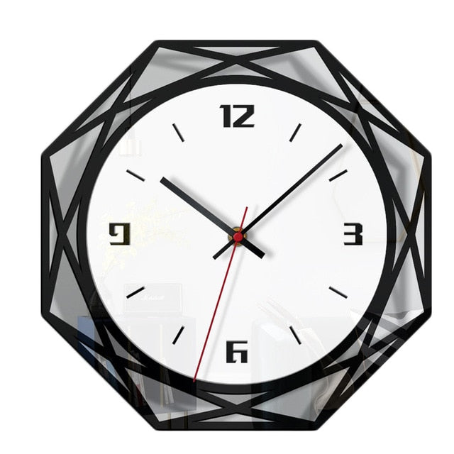 Nordic Style Transparent Wall Clock