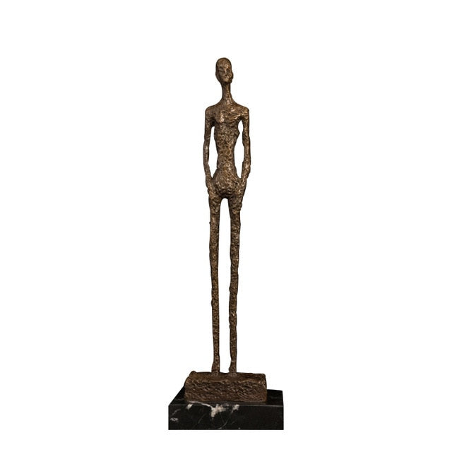 Giacometti's Human Bronze Sculpture Home Office Decor