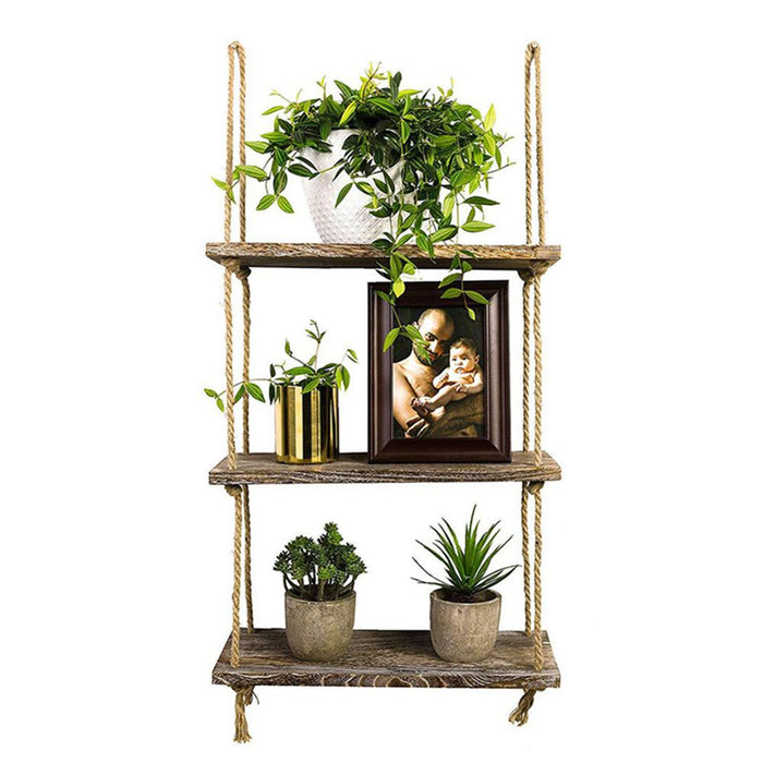 Rustic Wooden 1/2/3 Tier Wall Organizer Decorations