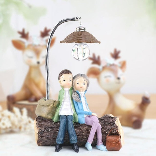 Creative Boy and Girl LED Night Lamp