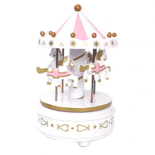 Music Box Merry-Go-Round Desk Decorations