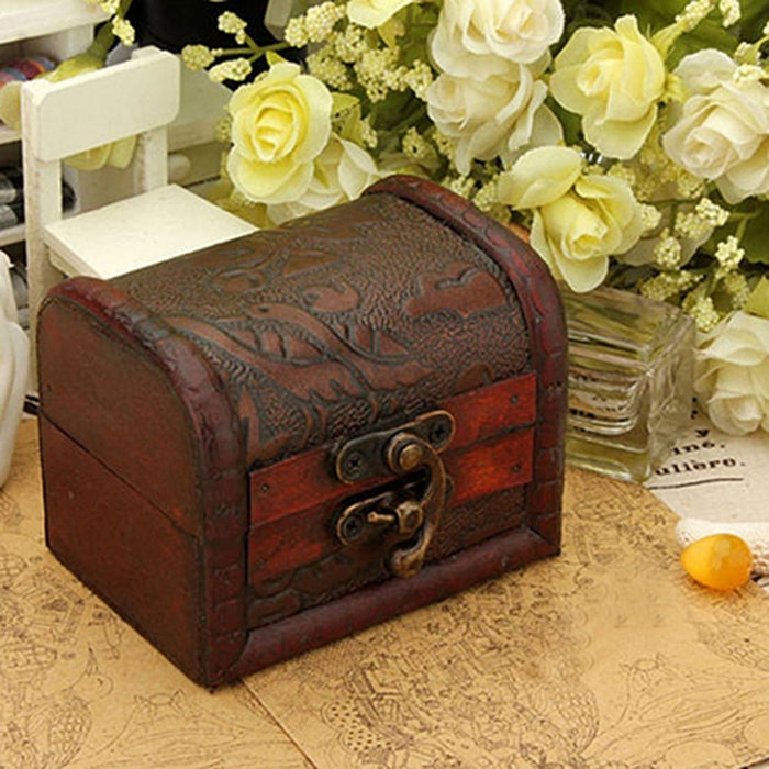 Vintage Chest Type Jewelry Box Organizer