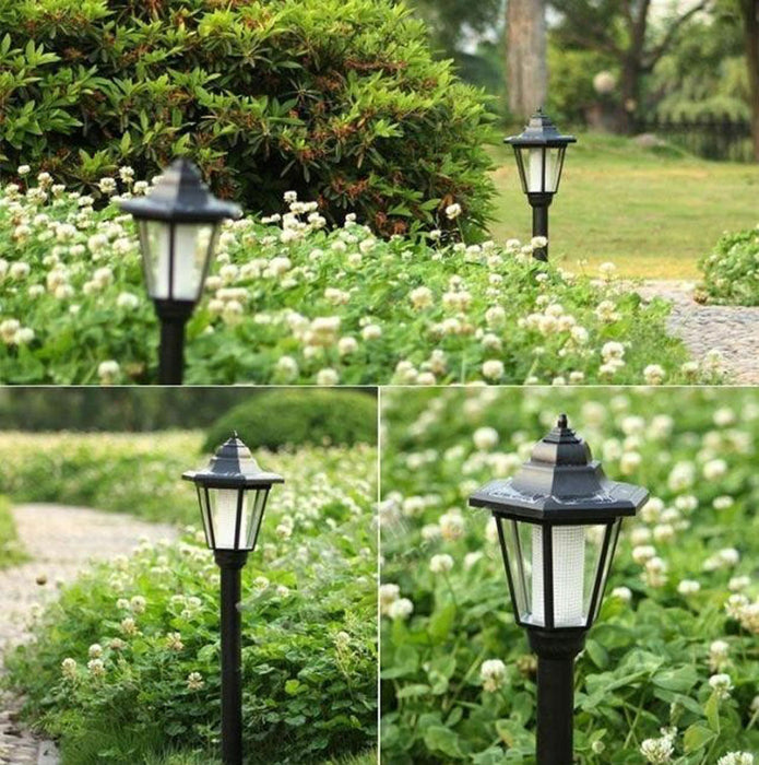 Waterproof Solar Power LED Lamp Post Outdoor Light