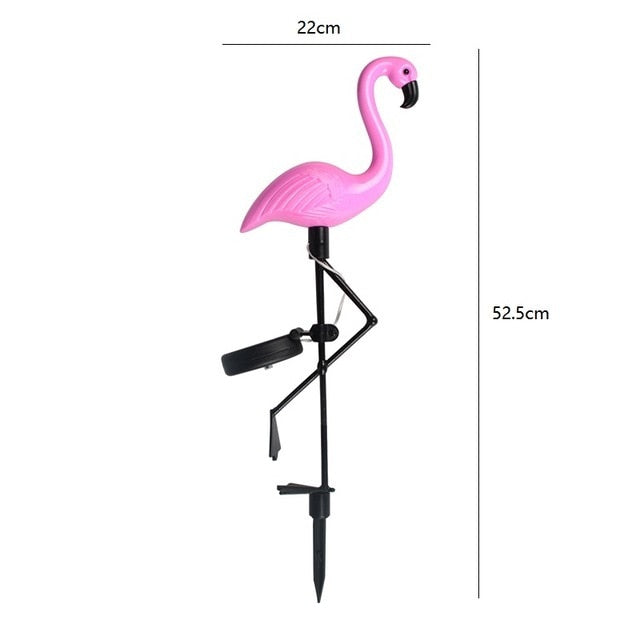 Solar Power Flamingo LED Outdoor Light