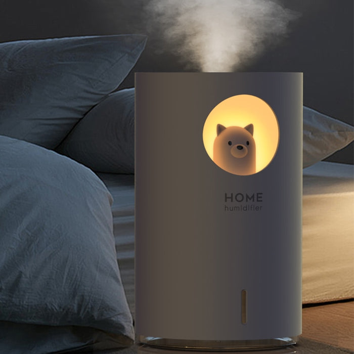 Cute Air Humidifier 700ML USB LED Mist Maker Home Wellness