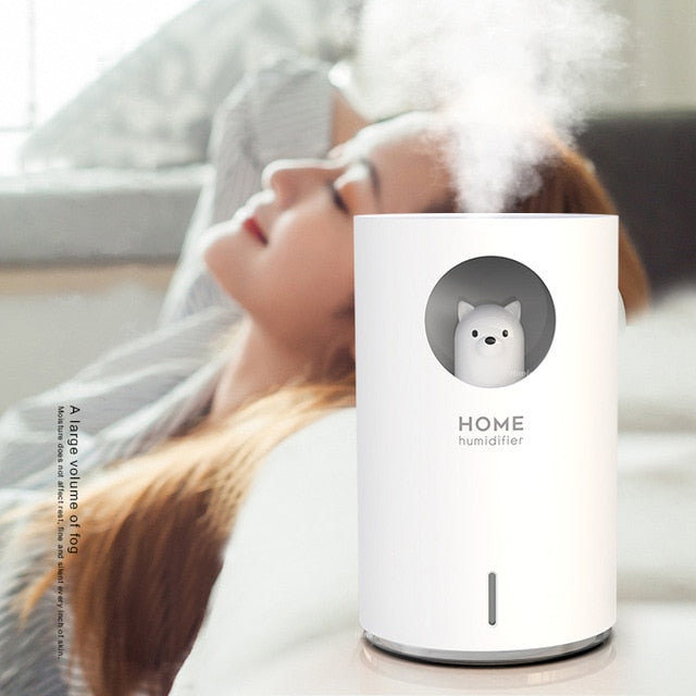 Cute Air Humidifier 700ML USB LED Mist Maker Home Wellness