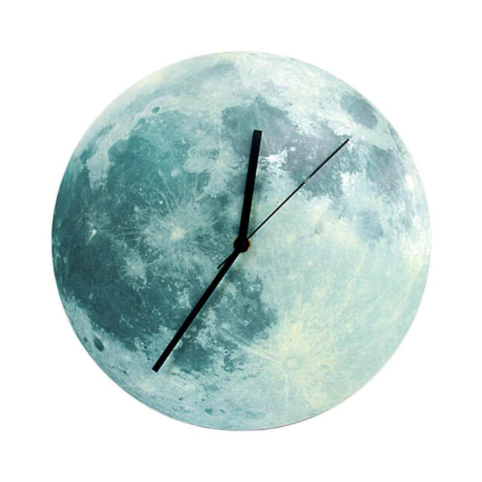 Creative Glowing Moon Wall Clock