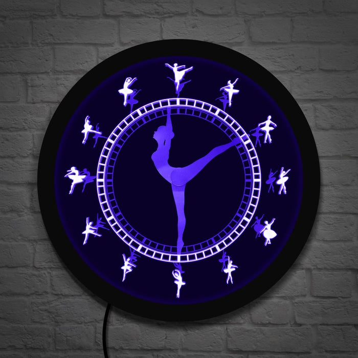 Ballerina Style LED Wall Clock