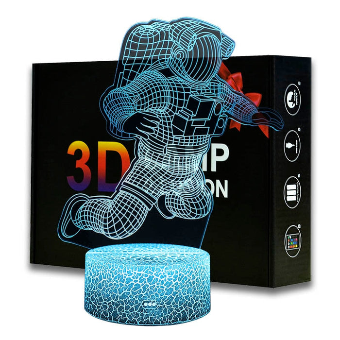 LED Floating Astronaut Figure Desk Light Home Decor