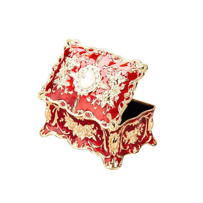 Ornate Rectangle Trinket Box Jewelry Box Organizer