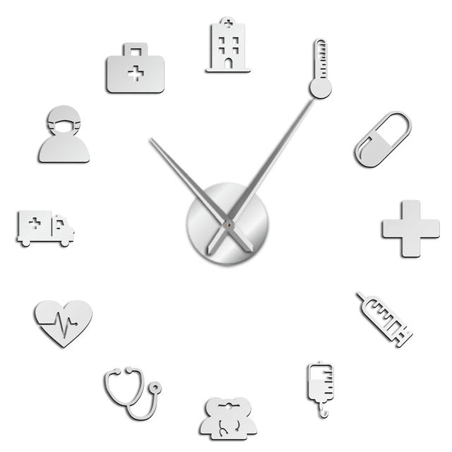 Medical Themed DIY Sticker Wall Clock
