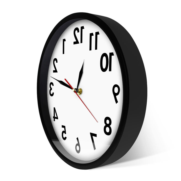 Decorative Inverted Numbers Modern Wall Clock