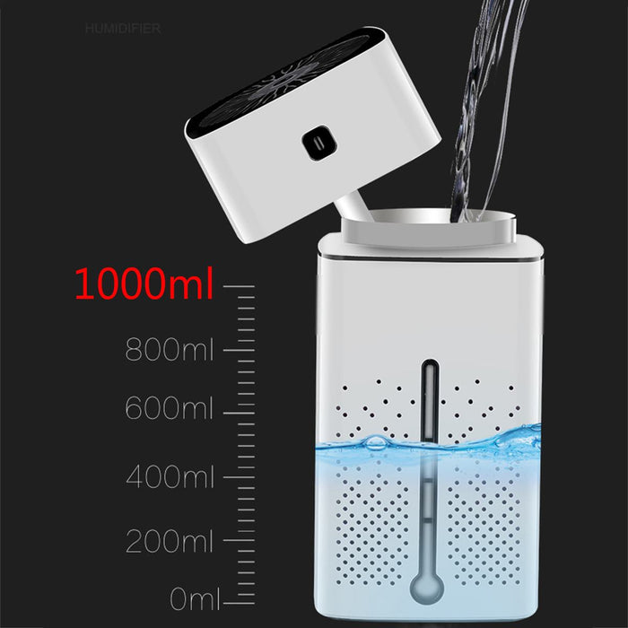 Portable Air Humidifier 7 Color LED Car Home Wellness
