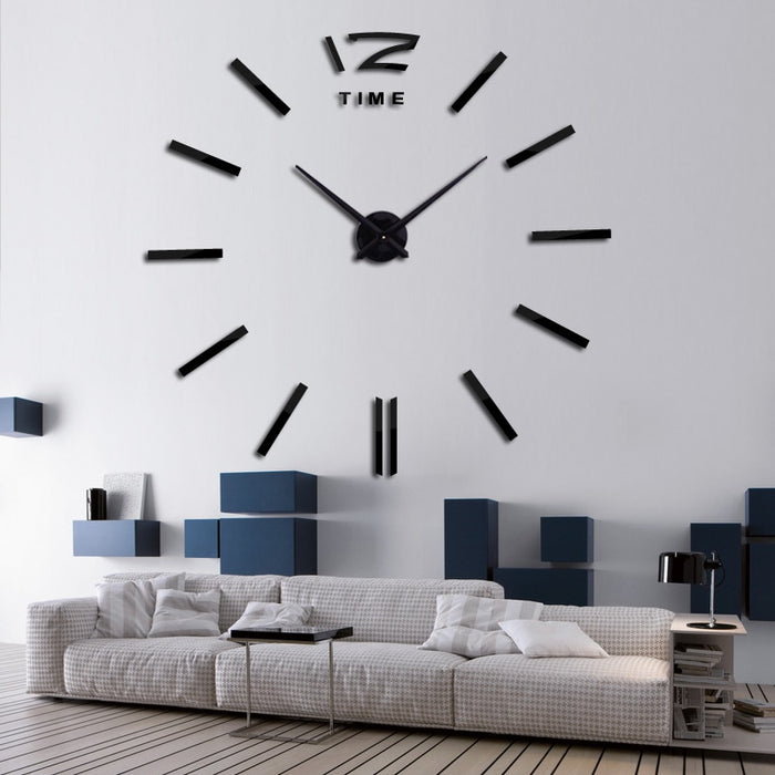 DIY 3D Acrylic Sticker Wall Clock