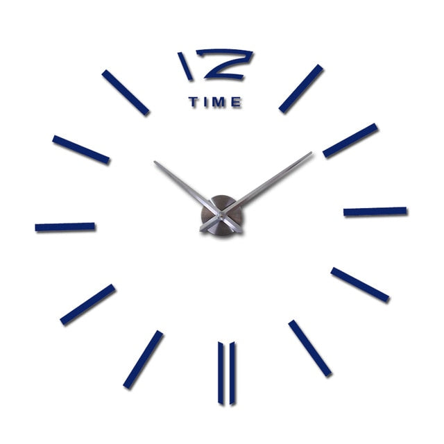DIY 3D Acrylic Sticker Wall Clock