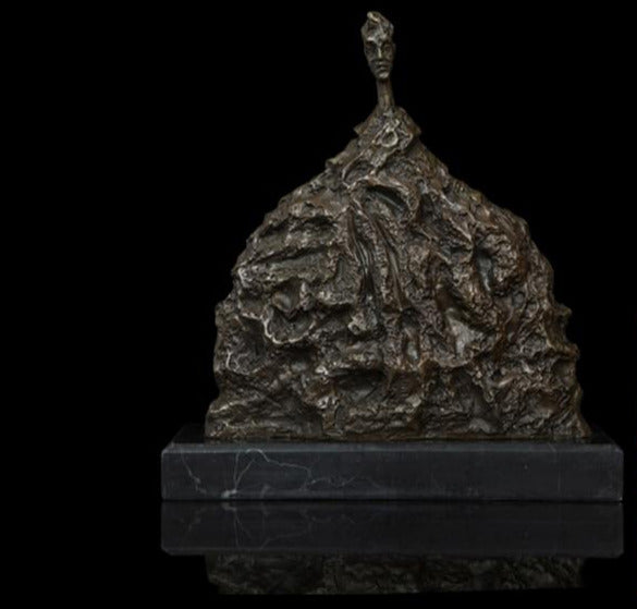 Giacometti's Human Bronze Sculpture Home Office Decor
