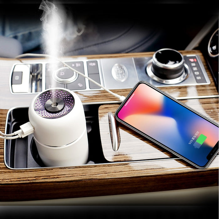 Portable LED Air Humidifier USB Car Home Wellness