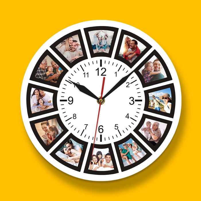 Unique Photo Frame Design Wall Clock