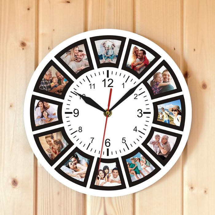 Unique Photo Frame Design Wall Clock