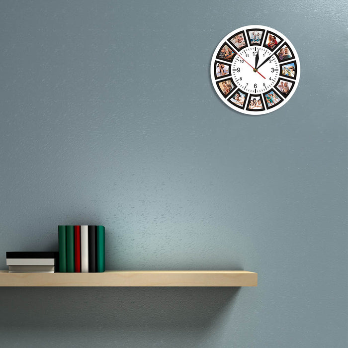 Unique Photo Frame Design Wall Clock