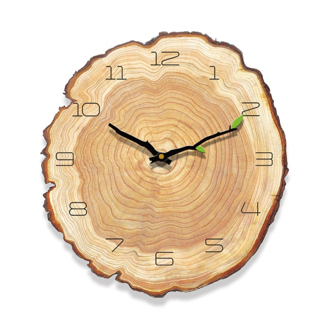 Wooden Heart Wood Design Wall Clock