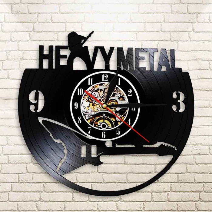 Heavy Metal Rockstar Vinyl Wall Clock