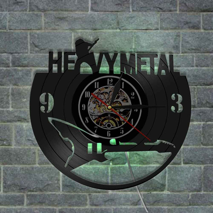Heavy Metal Rockstar Vinyl Wall Clock