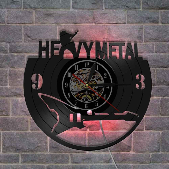 Heavy Metal Rockstar Vinyl Wall Clock