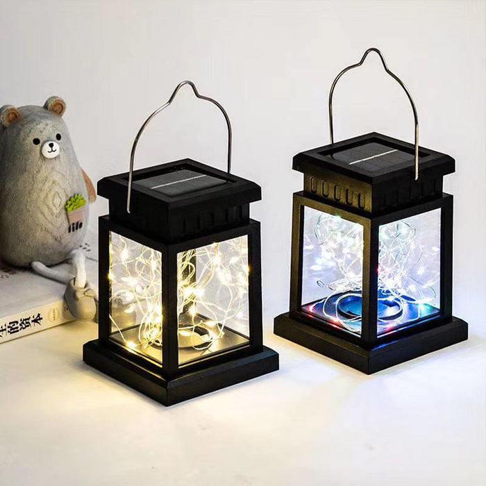 Solar Powered LED Twinkle Candle Lantern Outdoor Light