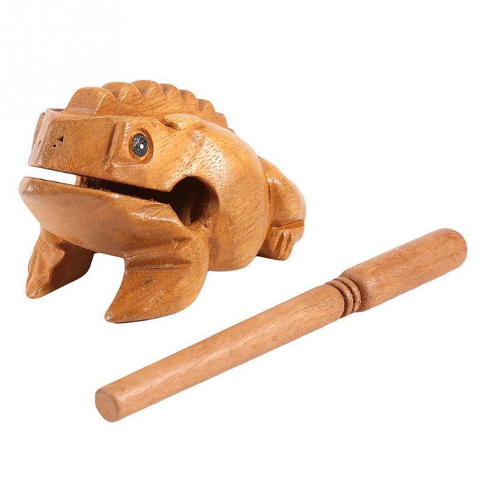 Wooden Lucky Charm Frog Home Desk Decoration