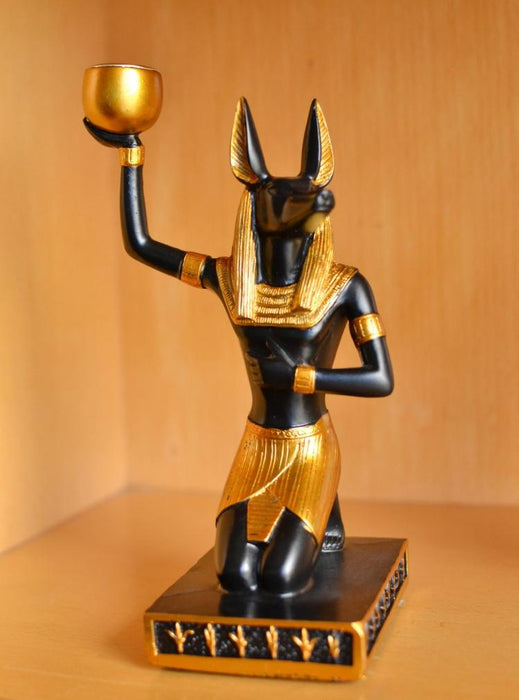 Resin Egyptian God Of Death ANUBIS Figurines Home Desk Decoration