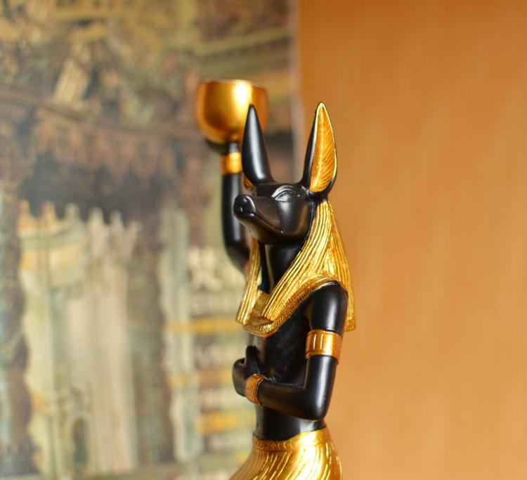 Resin Egyptian God Of Death ANUBIS Figurines Home Desk Decoration