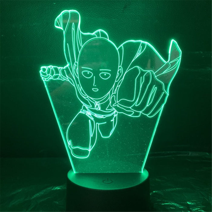 Anime Character Saitama of One Punch Man Desk Light Home Decor