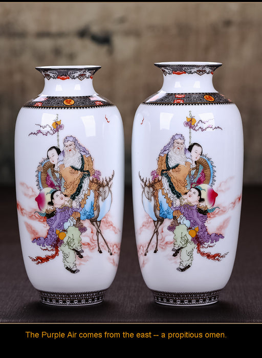 Vintage Ceramic Vase Desk Decoration
