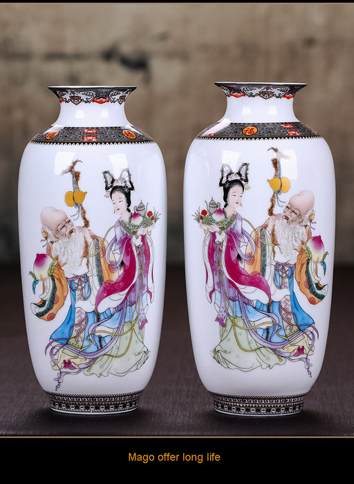 Vintage Ceramic Vase Desk Decoration
