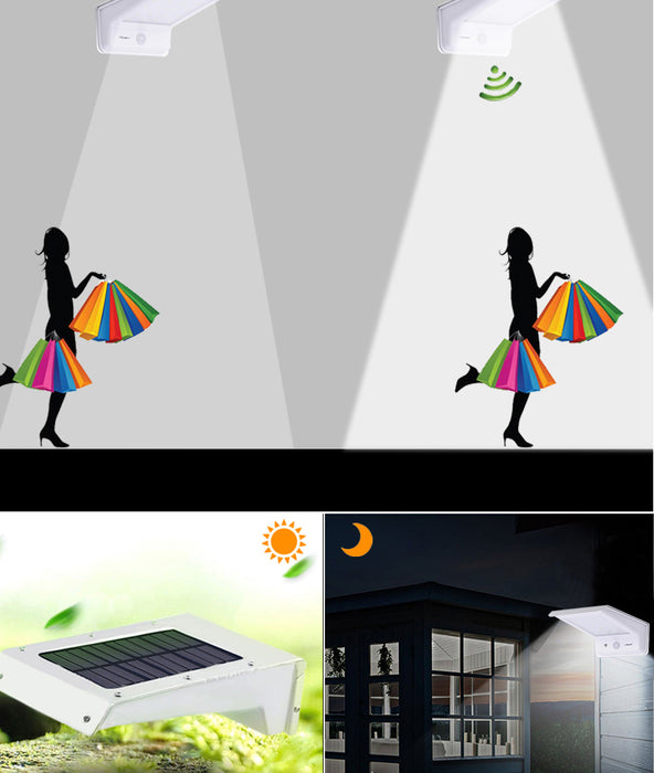 LED Solar PIR Motion Sensor Waterproof Outdoor Light