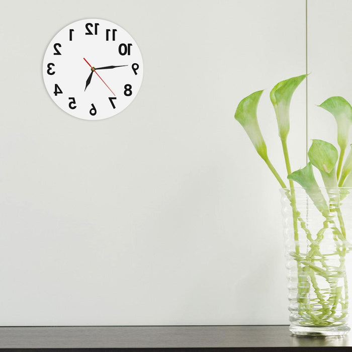 Decorative Inverted Numbers Modern Wall Clock