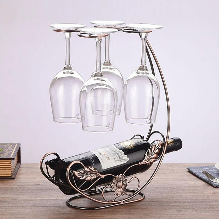 High Quality Copper Wine and Glass Holder Home Decor