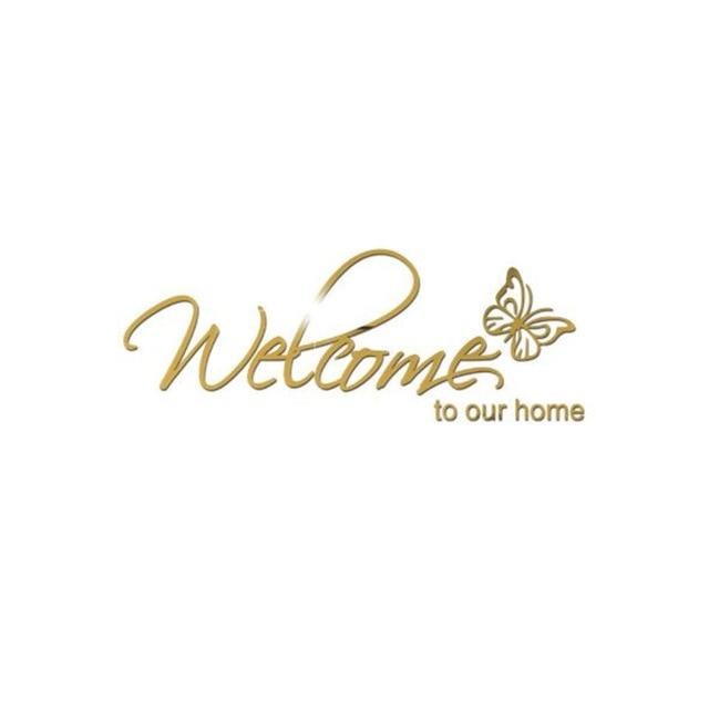 3D "Welcome" Wall Sticker Decoration