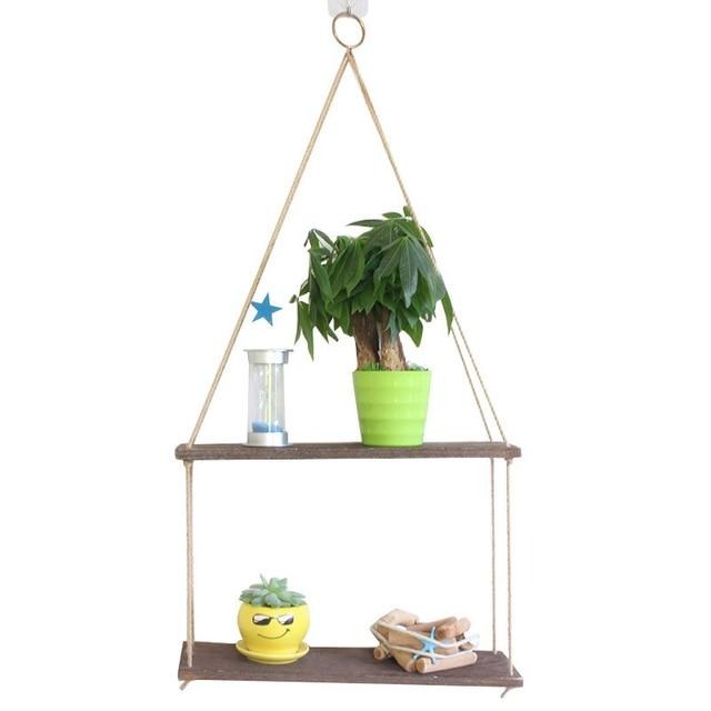 Rustic Wooden 1/2/3 Tier Wall Organizer Decorations