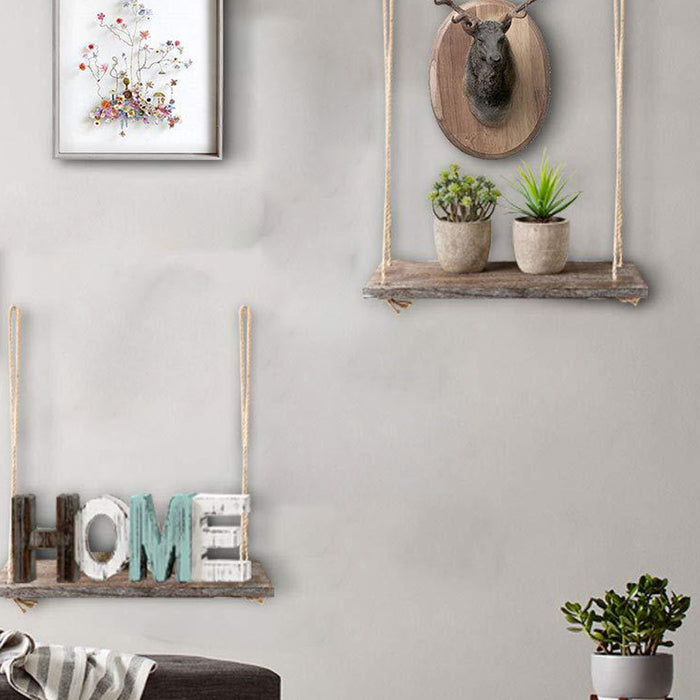 Rustic Wooden 1/2/3 Tier Wall Organizer Decorations