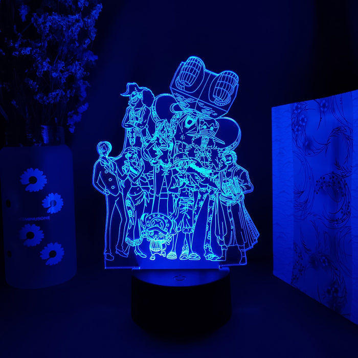 Anime One Piece Hero's LED Color Changing Desk Light Home Decor