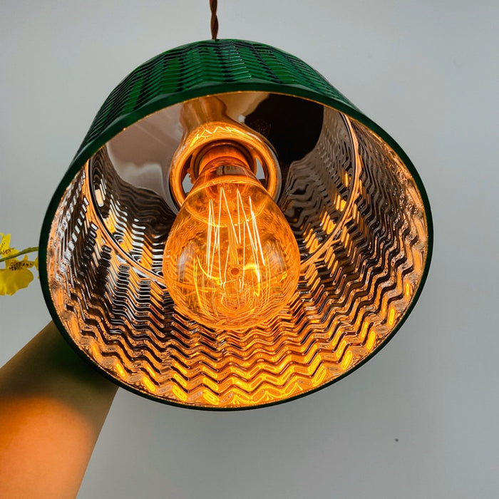 Glass Stone Pendant LED Ceiling Lamp Decorations