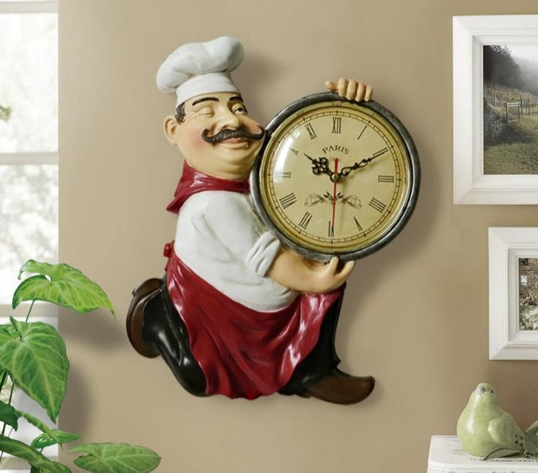 The Cute Chef Wall Clock
