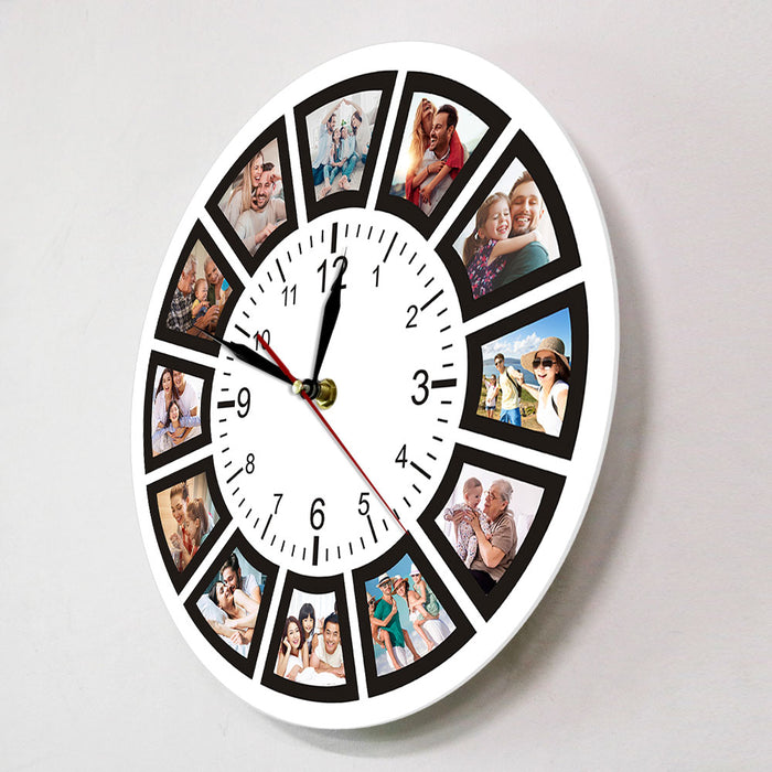 Unique Photo Frame Design Wall Clock