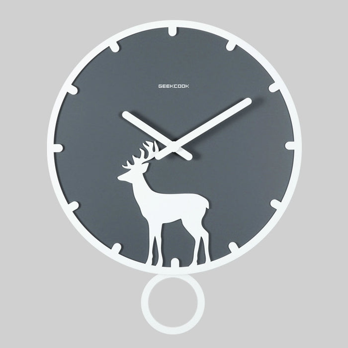 Cute Minimalist Deer Design Wall Clock