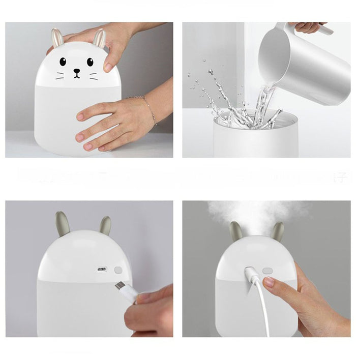 Cute 300ml Rabbit USB Air Humidifier Home Wellness