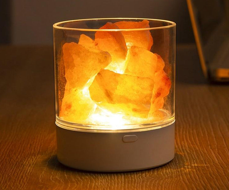USB Crystal Light Natural Lava Lamp Home Decor