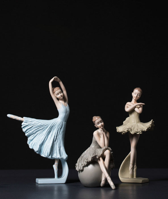 Ballerina Girls Figurines Desk Decoration