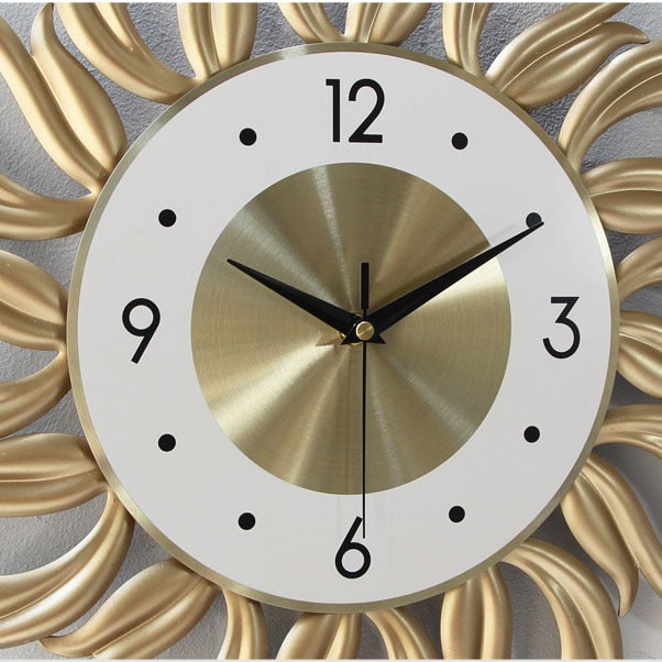 Decorative Sun Design Modern Wall Clock
